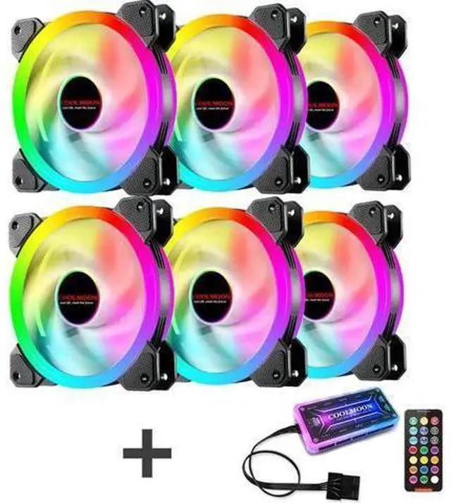 Main image of 12cm RGB Series Case Fan, Wireless RGB LED 120mm Fan,Quiet Edition High Airflow Adjustable Color LED Case Fan For PC Cases