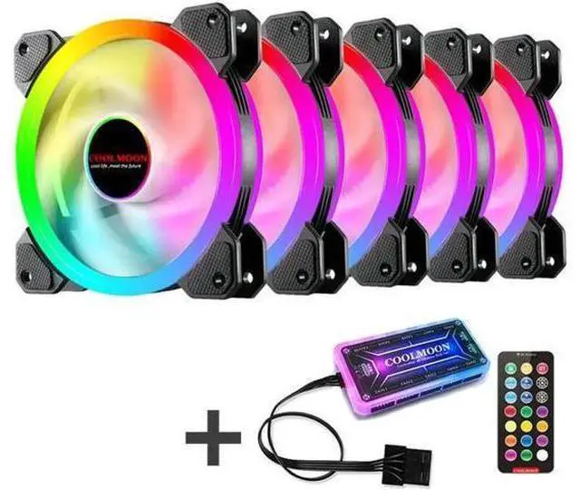 Main image of 12cm RGB Series Case Fan, Wireless RGB LED 120mm Fan,Quiet Edition High Airflow Adjustable Color LED Case Fan For PC Cases