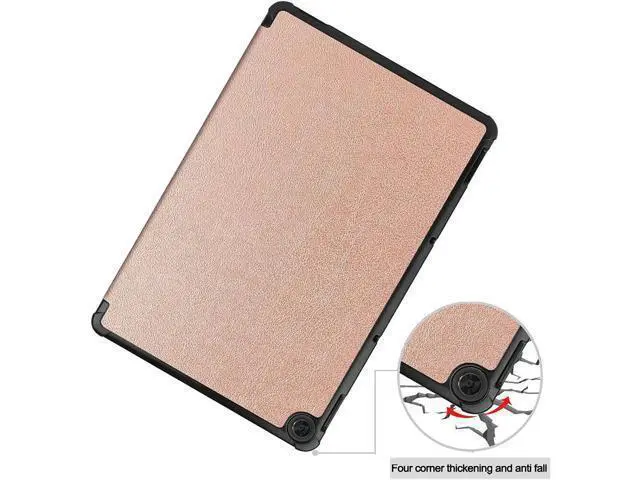 Alt view image 7 of 7 - Compatible with Lenovo IdeaPad Duet Chromebook 10.1" 2020, Shockproof Protective Cover with Auto Wake/Sleep Kickstand for Lenovo IdeaPad Duet Chromebook 10.1 Inch 2020 Rose Gold