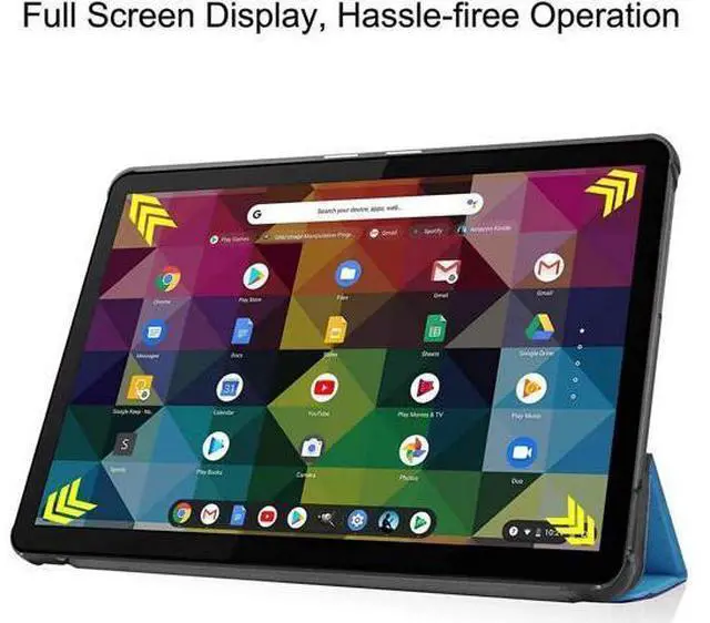 Alt view image 6 of 7 - Compatible with Lenovo IdeaPad Duet Chromebook 10.1" 2020, Shockproof Protective Cover with Auto Wake/Sleep Kickstand for Lenovo IdeaPad Duet Chromebook 10.1 Inch 2020