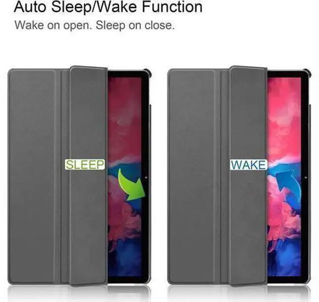 Alt view image 6 of 7 - Lenovo Tab P11 11 inch Case 2020 Model: TB-J606F TB-J606X, Slim Lightweight Smart Cover Tri-fold Stand Folio Hard Shell Case for Lenovo Tab P11 11 2020 Release Full HD Tablet