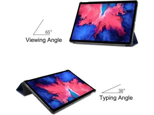 Alt view image 4 of 7 - Lenovo Tab P11 11 inch Case 2020 Model: TB-J606F TB-J606X, Slim Lightweight Smart Cover Tri-fold Stand Folio Hard Shell Case for Lenovo Tab P11 11 2020 Release Full HD Tablet