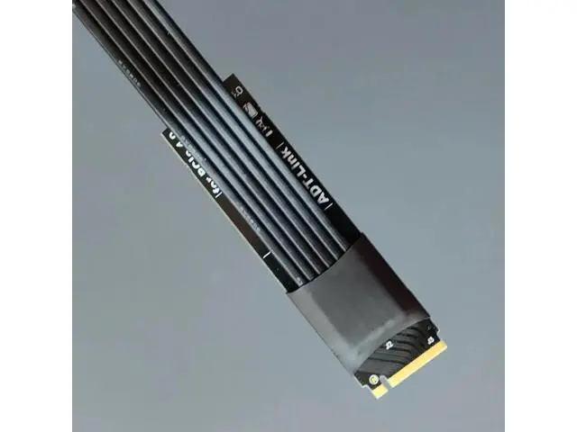 Alt view image 5 of 6 - M.2 NVMe SSD Extension Cable Extender PCIe4.0 X4 Full Speed NVMe M-Key Supports M.2 NVME, Ultra SSD SSD Drives Grey
