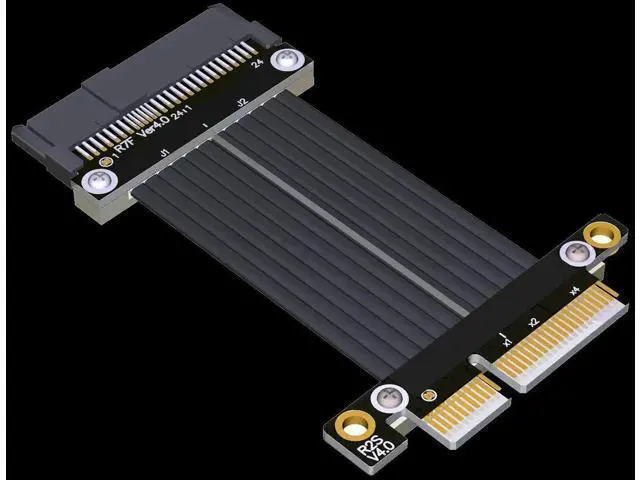 Alt view image 3 of 5 - Riser U.2 Interface U2 To PCI-E 4.0 X4 SFF-8639 NVMe Solid State Transfer Extension Data Gen4.0 Cable 4 PCIe 4x