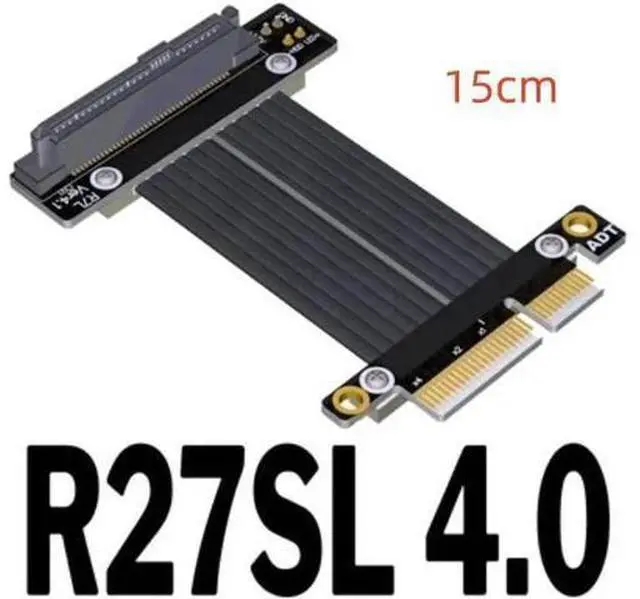 Main image of Riser U.2 Interface U2 To PCI-E 4.0 X4 SFF-8639 NVMe Solid State Transfer Extension Data Gen4.0 Cable 4 PCIe 4x Grey