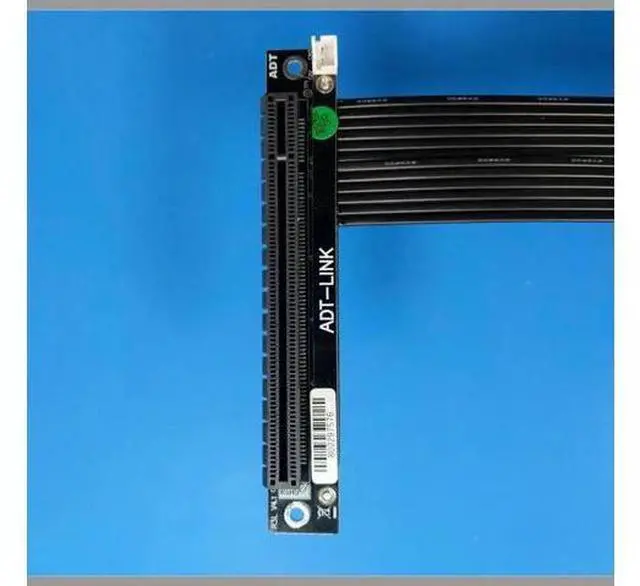 Alt view image 3 of 7 - PCI-E 4.0 16x PCIe x16 Extender to M2 M.2 NVMe M-Key Riser Card Extension Cord Gen4.0 64Gbps with Sata Power Cable