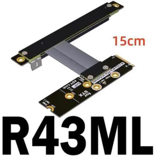Main image of PCI-E 3.0 Riser Card M.2 for NGFF for NVMe to PCIe x16 Extension Cable Gen3 SATA Power Cable 32G/bps for BTC Miner Gold