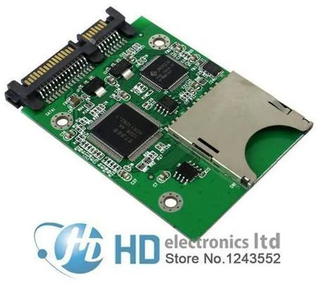 Main image of SD SDHC Secure Digital MMC Memory Card to 7+15P SATA Serial ATA Converter Adapter
