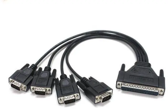 Main image of ADVANTECH 4-port Y-cable DB9 connector Adapter For PCI-1612 PCI-1610 4-way serial interface card