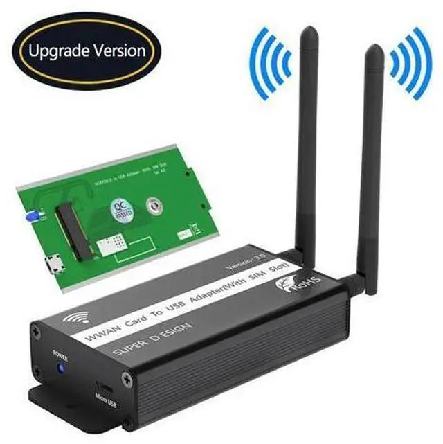 Main image of M.2 B Key to USB 2.0 Adapter Wireless Converter with SIM Card Slot Support WWAN/LTE/3G/4G NGFF M2 WiFi Module for Laptop Desktop