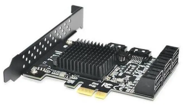 Main image of 88SE9215 Chip 8 Ports SATA 3.0 To Pcie Expansion Card PCI Express SATA Adapter SATA 3 Converter With Heat Sink For HDD
