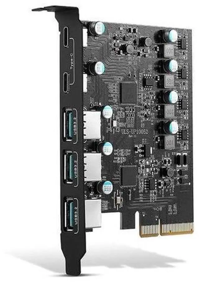 Main image of PCIe X4 To USB 3.2 Card USB Gen 2 with 20Gbps 5 Port (3 USB A +2 Type C) Chip ASM3142 Converter Adapter Expansion PCIE Splitter