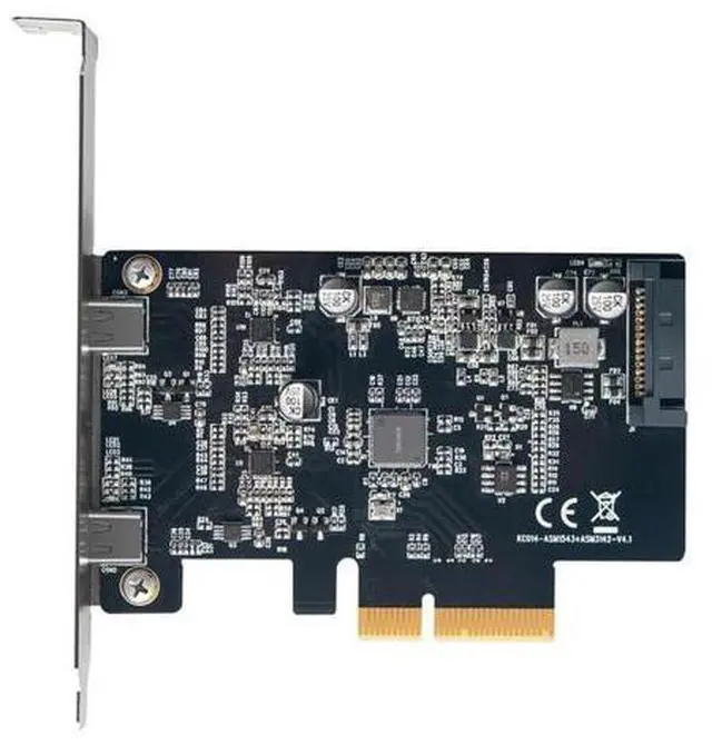 Main image of PCI-E to dual Type-C Expansion Card,2-Port 10Gbps High-Speed Dual TypeC 3.1 Interface Adapter Card asm1142 chipset