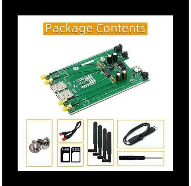 Main image of M.2(NGFF) 3G/4G/5G Module to USB3.0 Adapter with Duals SIM Card Slot and 4X2.4G/5G Antenna for RM500Q GM800 SIM8200 5G