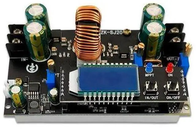 Main image of -SJ20 Automatic Step Up Down Module MPPT with LCD Display Buck Boost Converter Power Supply Module Adjustable Board-AB01