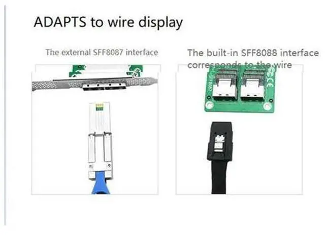 Main image of MiniSAS Adapter Card SFF-8087 to SFF-8088 Dual Port SAS Card Internal to External Card-AB01