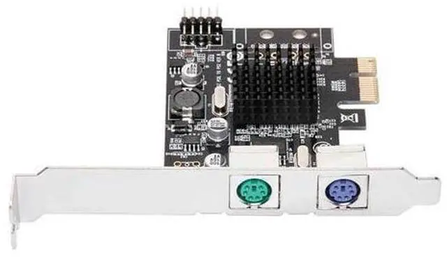 Main image of 100% PCIE to 2xPS2 PS/2 Port For PC Keyboard Mouse Adapter Card
