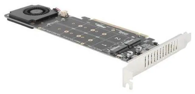 Main image of Adapter Card PCIeX16 to M.2 M-Key NVMEx4SSD Array Expansion Adapter Splitter Card 2U Server Accessories-AB01