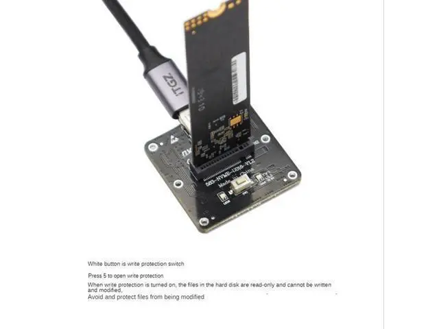 Alt view image 2 of 4 - 2X M.2 Nvme To Type-C 3.1 SSD Adapter M2 To USB-C 3.1 Internal Converter Card 10Gbps Type-C 3.1 Gen 2 For Nvme M2 SSD