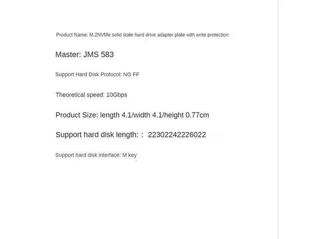Alt view image 3 of 4 - 2X M.2 Nvme To Type-C 3.1 SSD Adapter M2 To USB-C 3.1 Internal Converter Card 10Gbps Type-C 3.1 Gen 2 For Nvme M2 SSD