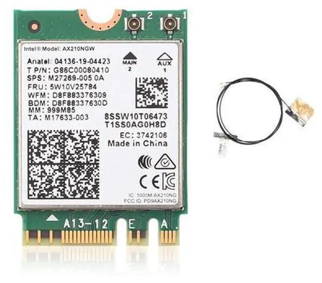 Main image of AX210NGW 6E Network Card Bluetooth 5.2 5374M Dual Band Wireless Network Card with Built-in Antenna