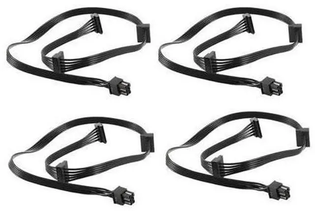 Main image of 4 Pcs 6 Pin to 3X SATA Driver Power Supply Cable for EVGA Supernova 650 750 850 1000 1600 2000 G2 G3 P2 T2 GS