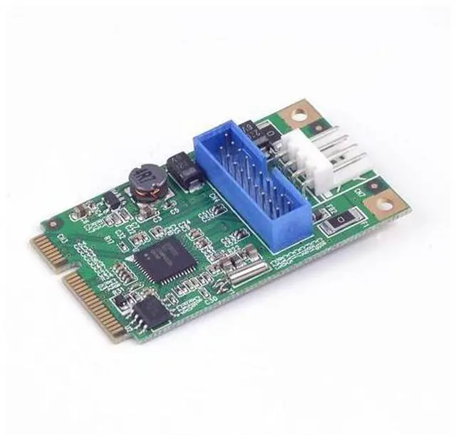 Main image of Mini PCIE USB Adapter Mini PCI-e to 2 port USB3.0 20PIN 19pin to mpcie Adapter Card usb 3.0 HUB