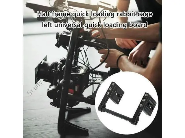 Alt view image 2 of 2 - Aluminum Camera Cage Adjustable Top Handle Cheese Plate Camera Base Plate Adapter For DSLR Camera Cage Accessories