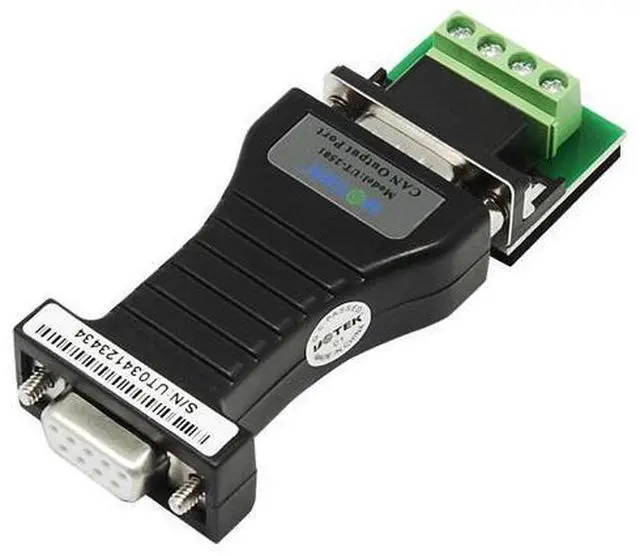 Main image of UTEK UT-2501 serial port 232 to RS232 CANBUS to BUS CAN transparent converter using TVS RS-232 to CANBUS Converter TTL Level