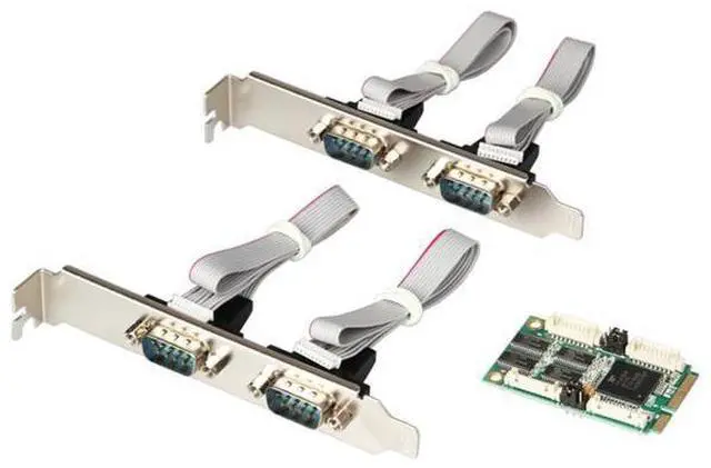 Main image of Mini PCI express 4 Serial ports Controller card mini PCIe to DB9 RS232 adapter mini PCI-E COM Card MCS9904