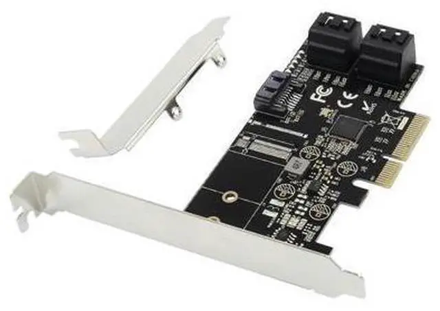 Main image of SATA to PCIE Adapter 5 Ports PCI Express X4 X8 X16 To SATA 3.0 6Gbp Rate Expansion Card SATA 3.0 Data Cable