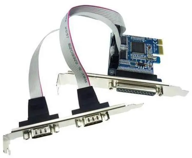 Main image of PCI-e to Serial Paralle Card PCI Express to DB25 DB9 COM Convertor Card PCIE to RS232 Adapter