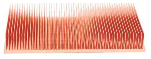 Main image of Pure Copper Heatsink 100X50X15mm Skiving Fin Heat Sink Radiator for Electronic RAM Chip LED VGA Cooling Cooler