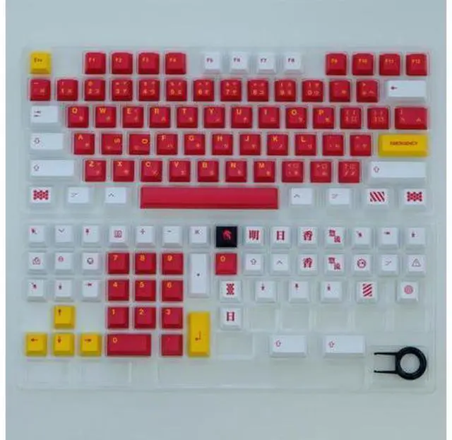 Main image of EVA No.2 PBT Keycap 129 Keys Profile Dye Sublimation Mechanical Keyboard Keycap For Mx Switch Key Caps GMMK NJ80