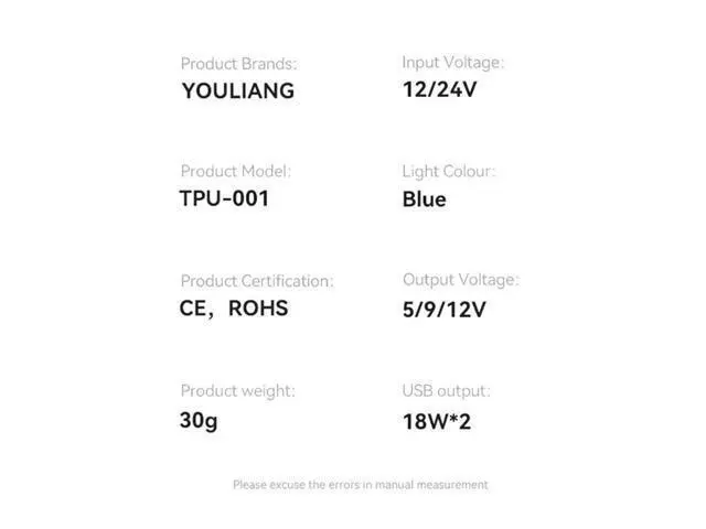 Alt view image 2 of 4 - USB Type C Car QC3.0 USB Charging for Fast Charging for 12-24V Vehicles USB Type C Car QC3.0 USB Charging for Fast Charging for 12-24V Vehicles