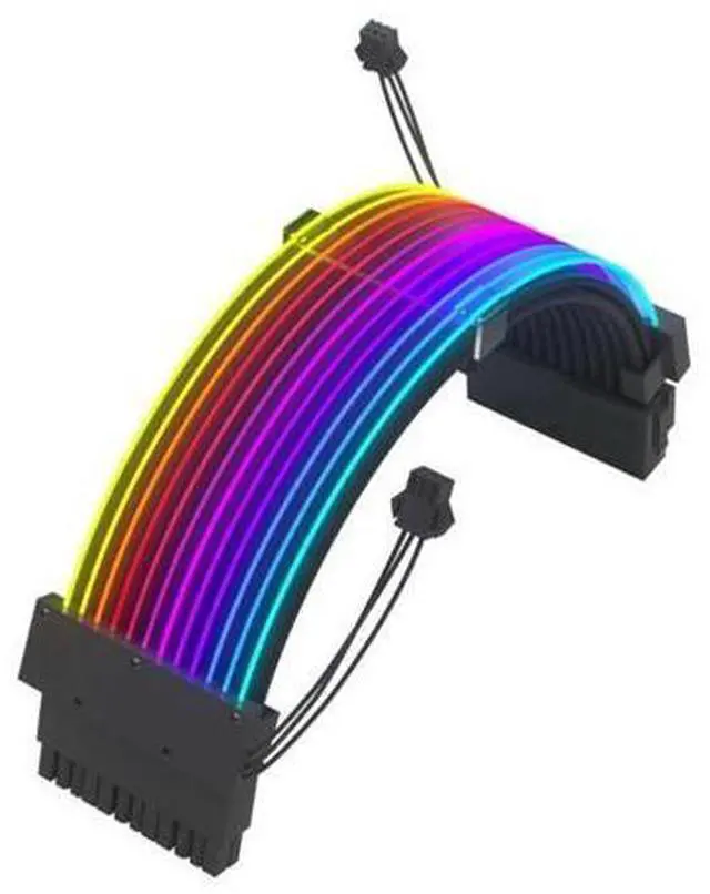 Main image of 24P PVC ARGB Extension Cable for DIY PC Enthusiasts Strimer Extension Cable