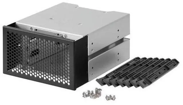 Main image of 3.5 Inch HDD Cage Rack Hard Driver Tray Hard Drive Cage Support 3 HDD Hard Disks