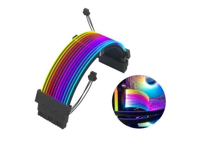 Alt view image 4 of 4 - 24P PVC ARGB Extension Cable for DIY PC Enthusiasts Strimer Extension Cable
