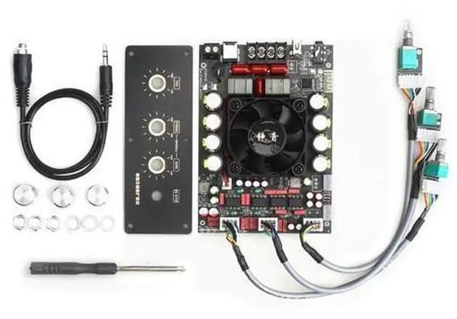 Main image of T220HS-W Bluetooth 5.2 Subwoofer Digital Amplifier Board 2.0 Channel 220W+220W Wide Voltage 12-36V Stereo HIFI-AB01