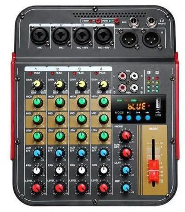 Main image of 6Channel Audios Mixer DSP Reverbs Effect USB Home Studio Recording Equipment