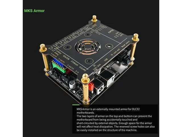 Alt view image 2 of 4 - MKS DLC32 V2.0 Offline Control 32Bits ESP32 Motherboard With Protective Case For Desktop Engraving Machine