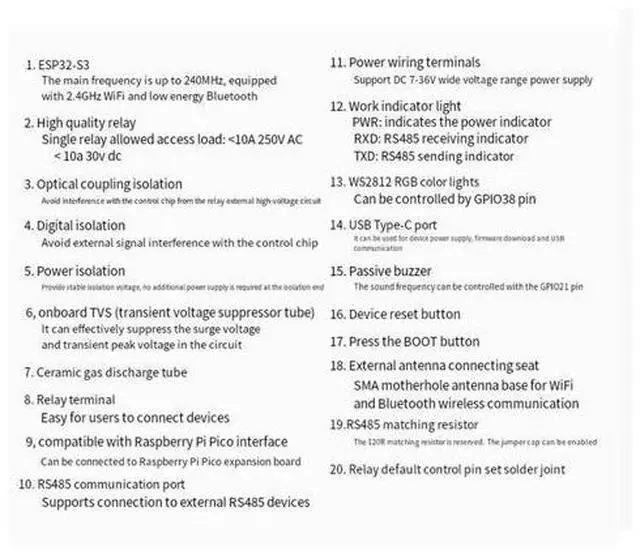 Main image of Industrial Grade ESP32-S3 6CH WiFi Relay Module Supports WiFi/Bluetooth/RS485/ Interface Relay-AB01