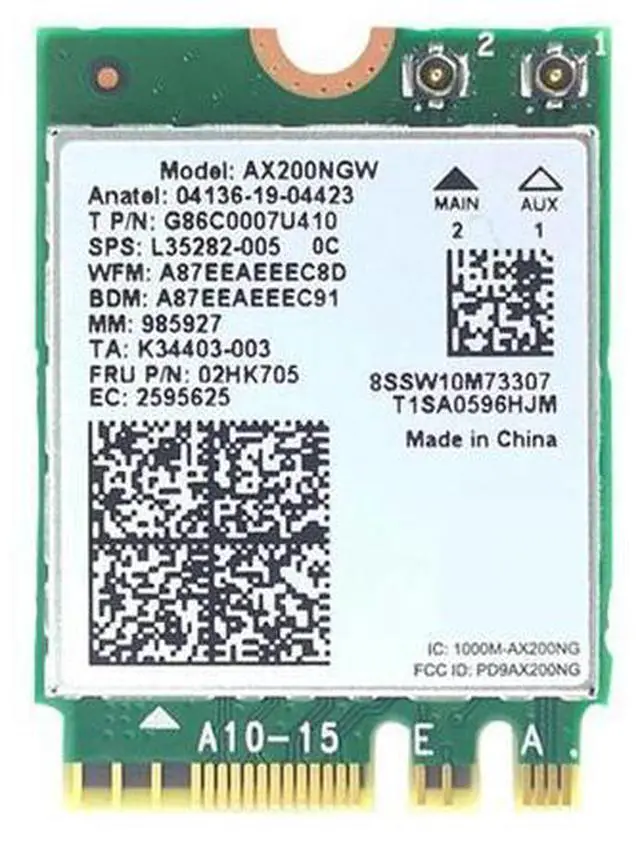 Main image of AX200NGW 6 Dual Band 5G 3000M Built-In Gigabit Wireless Network Card Module Supports Bluetooth 5.1