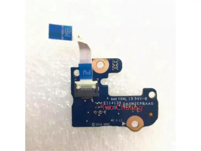 Alt view image 2 of 2 - FOR ZBook 15 G5 15.6 Power switch button board DA0XW2PBAC0 DA0XW2PBAA0