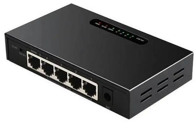 Main image of 5 Port POE Gigabit Switch Unmanaged Switch Ethernet Switch Network with VLAN Function for Camera EU Plug