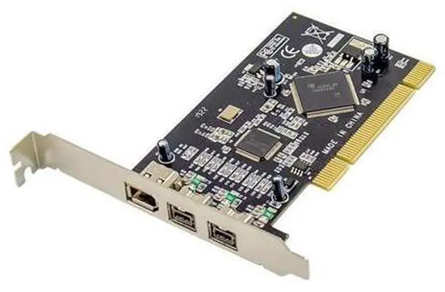 Main image of PCI 1394A+1394B FireWire card 2+1 Ports 1394 Port PCI Controller Card TI Chipset TI SN082AA2 + TSB81BA3