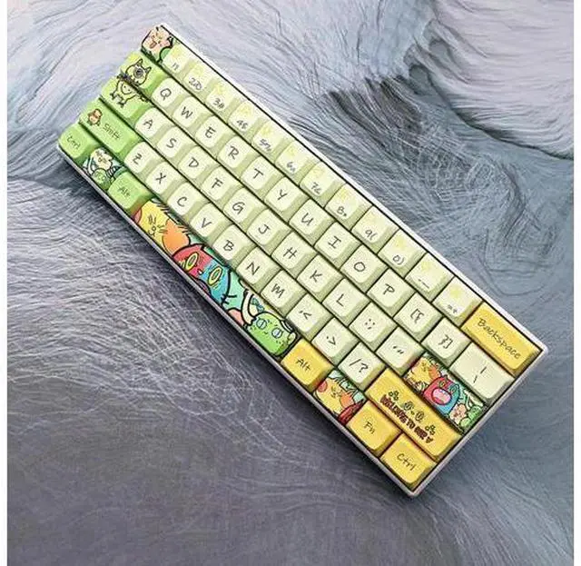 Main image of 135-Key PBT XDA Keycap 7U Space Bar Split Space Bar Cap Five-Sided Sublimation Keycap for Mechanical Keyboard Keycap