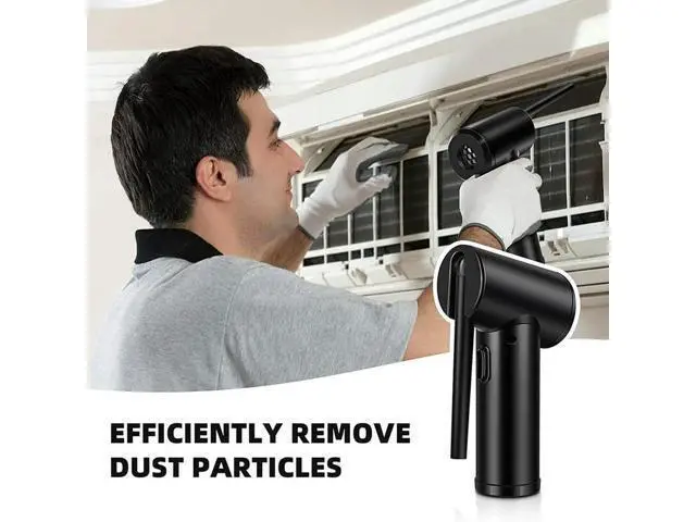 Alt view image 4 of 4 - Compressed Air Can For Computers ,Electric Air Blower Computer Cleaning,Cordless Air Dust Cleaner For PC Keyboard Crumbs