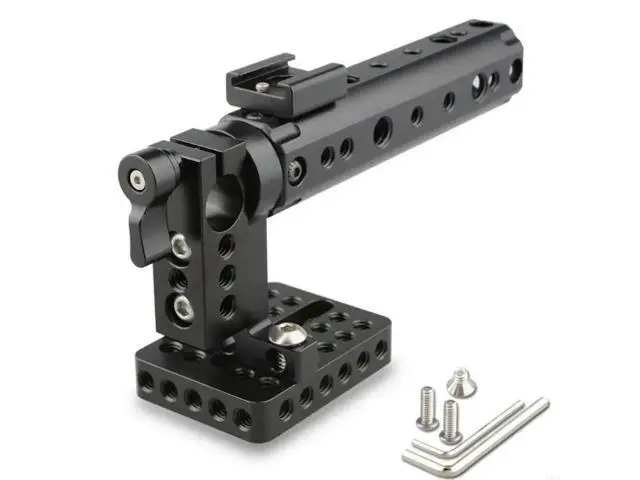 Alt view image 2 of 2 - Camera Grip Top Handle with Cold Shoe for Camera Cage Universal Video Rig for Attaching DSLR Cameras Camcorders External