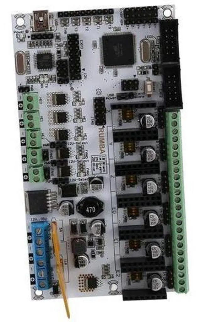 Alt view image 4 of 4 - Motherboard Rumba MPU / 3D Printer Accessories RUMBA Optimized Version Control Board With Cable